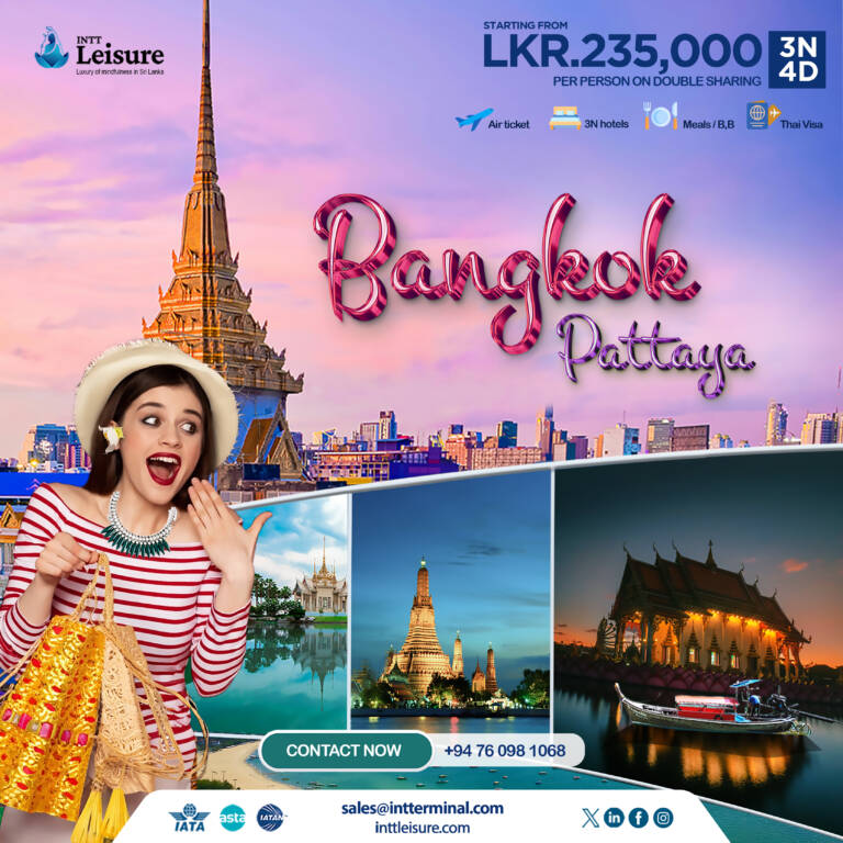 3 nights , 4 days / Starting from - LKR 235,000 per person on double sharing